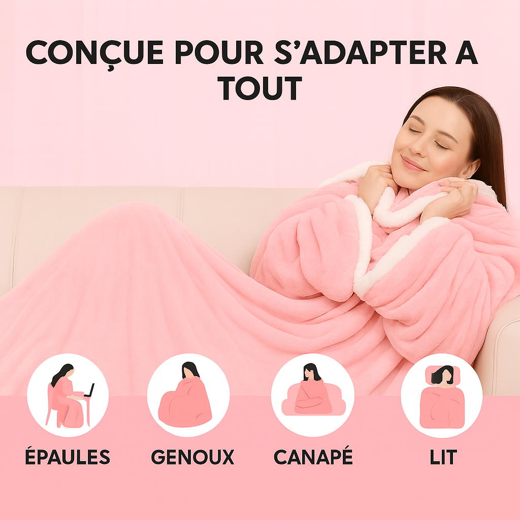 HeatHug™ – Couverture Chauffante 🔥